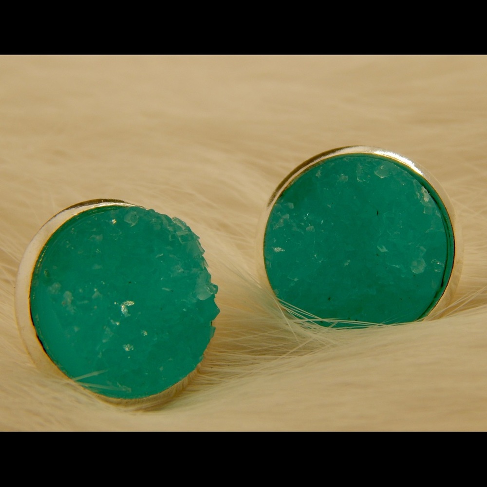 Druzy Stud Earrings
